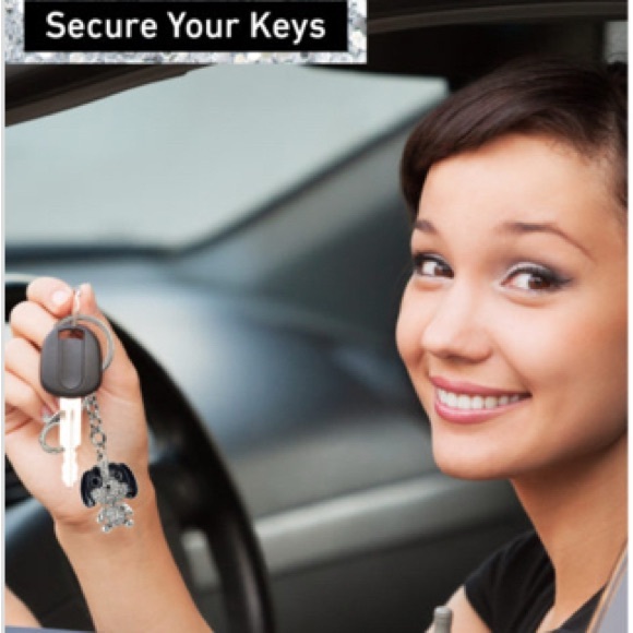 Sparkling Hound Dog Keychain Bag Charm- NWT - Picture 4 of 6